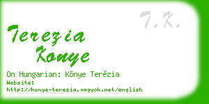 terezia konye business card